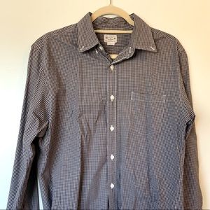 Brown checkered dress shirt